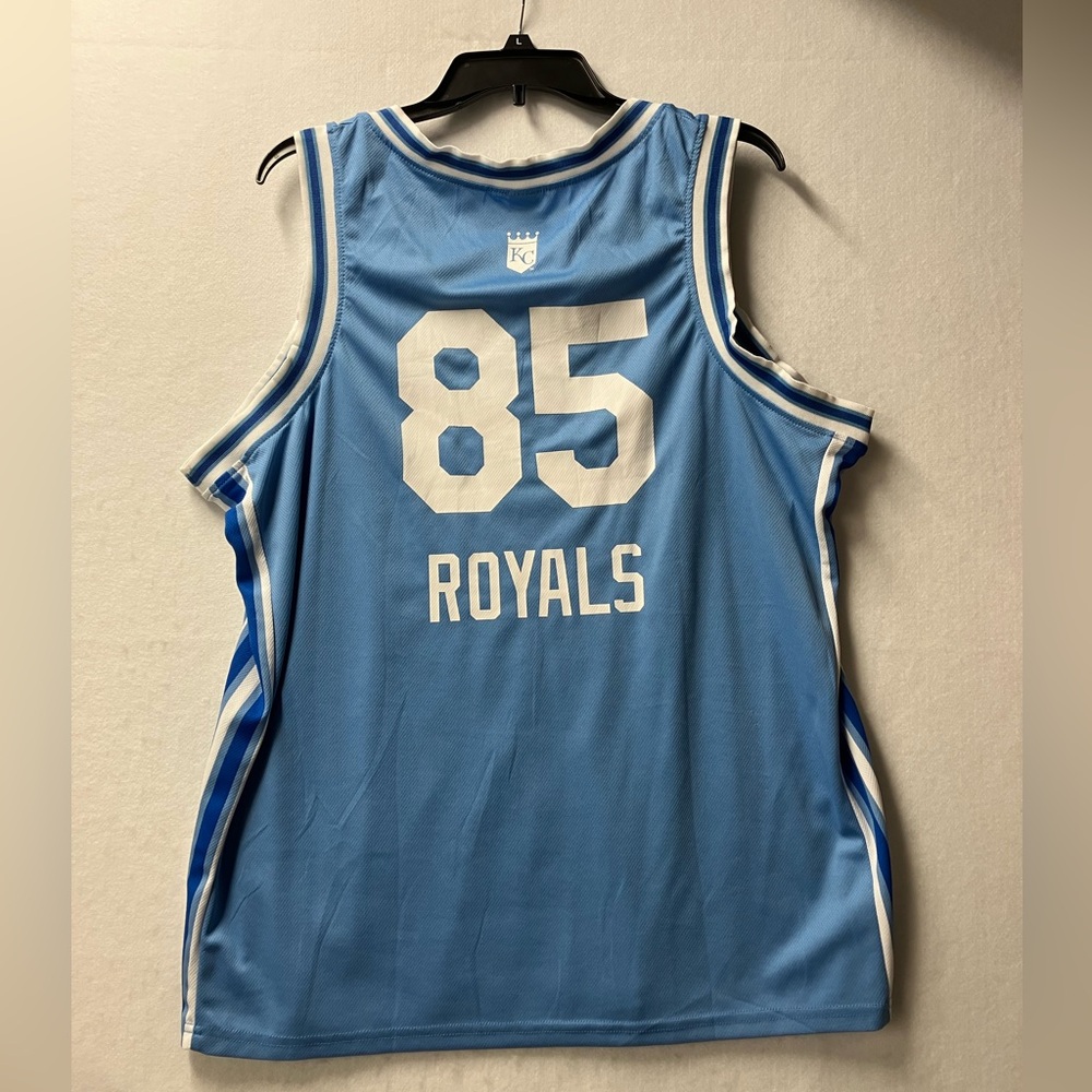 Kansas City KC Royals Powder Blue Basketball Jersey  Size XL  SGA 6/13/2023 - Picture 2 of 4